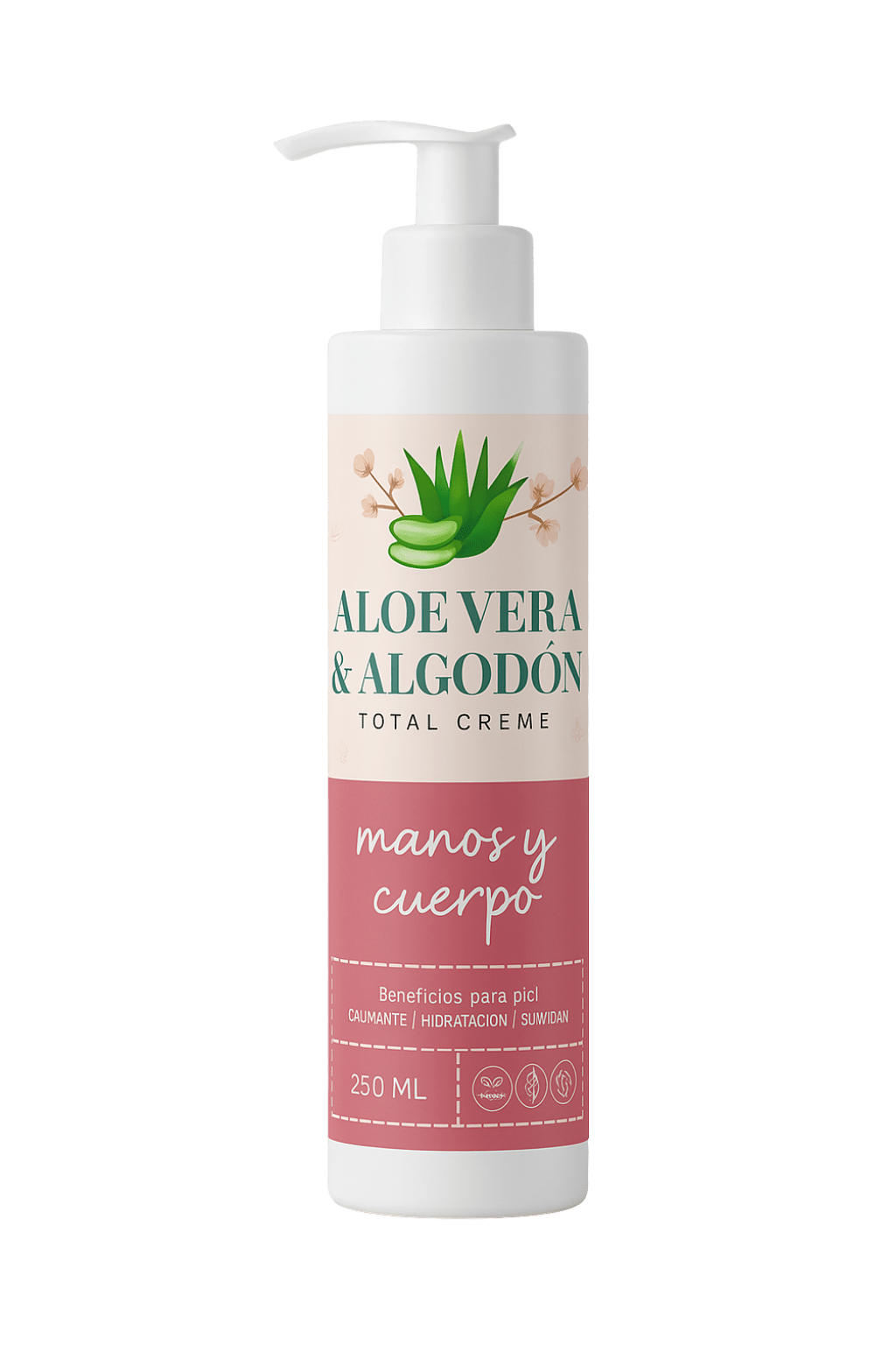 Crema Manos y Cuerpo Aloe Vera Algodón