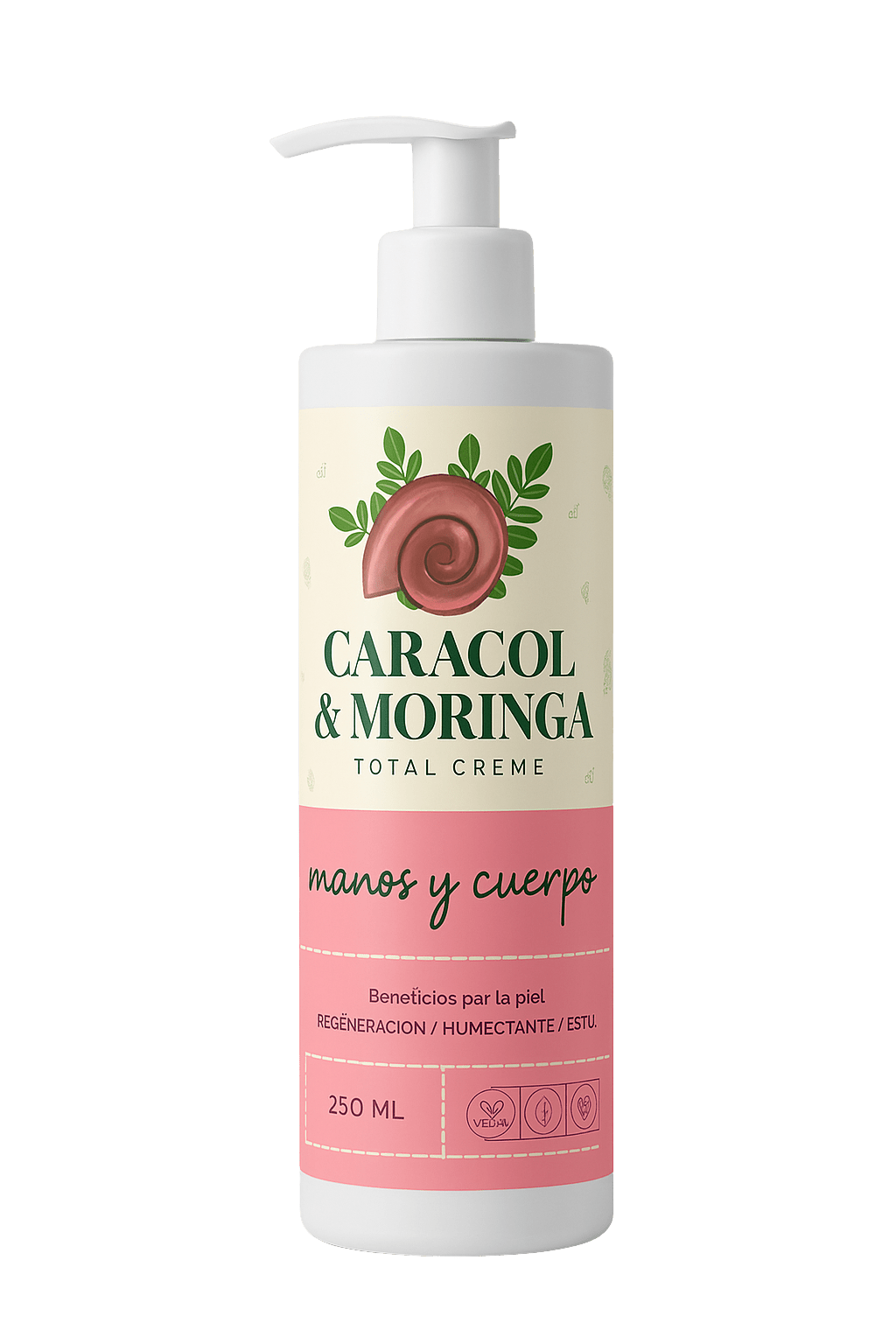 Crema Manos y Cuerpo Caracol Moringa