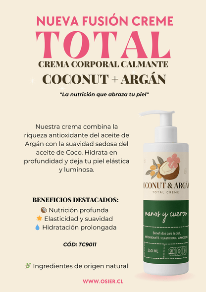 Crema Manos y Cuerpo Coconut Argán