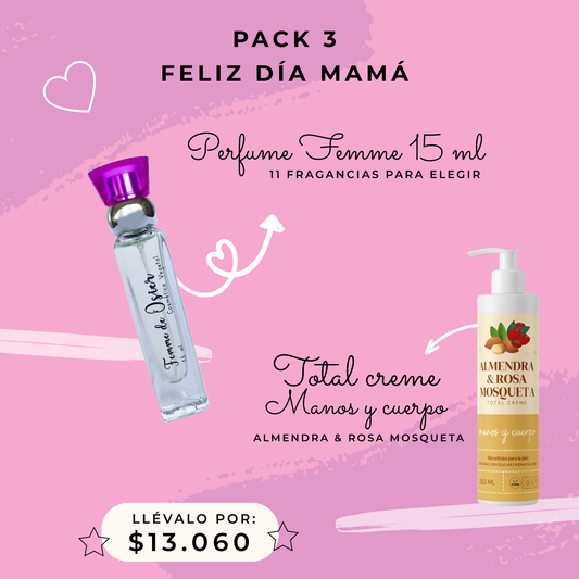 Pack 3 - Perfumes + Almendra Rosa Mosqueta