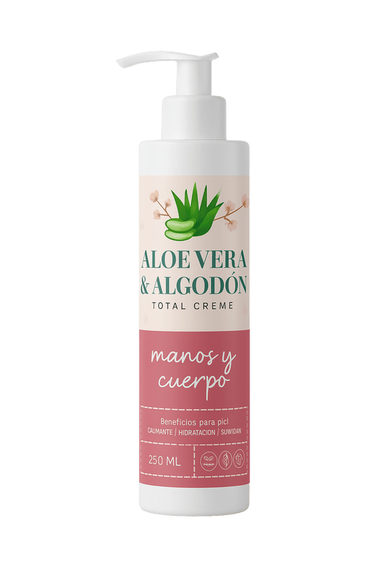 Crema Manos y Cuerpo Aloe Vera Algodón