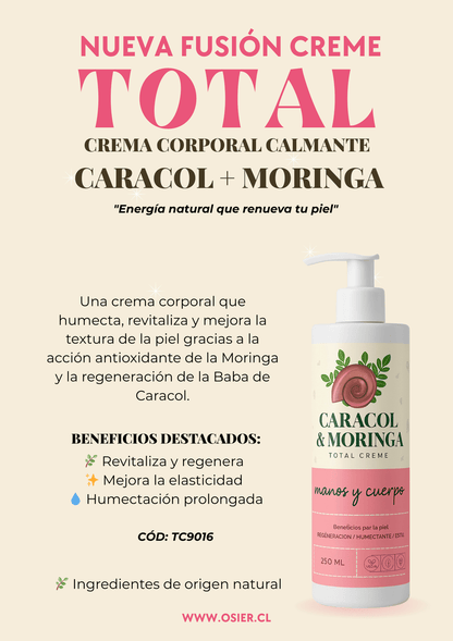 Crema Manos y Cuerpo Caracol Moringa