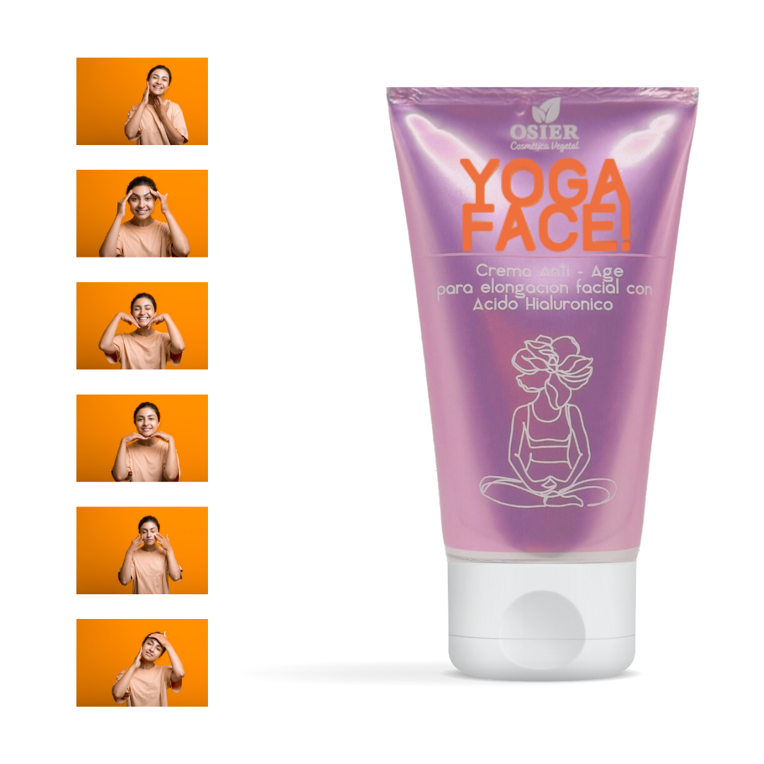 Crema Facial formulada para masajes y elongación de la piel. YOGA FACE de Osier.